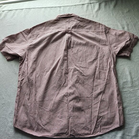 Ralph Lauren Jeans Shirt Mens XL Red Plaid Short Sleeve Button Down Cotton - Picture 9 of 11